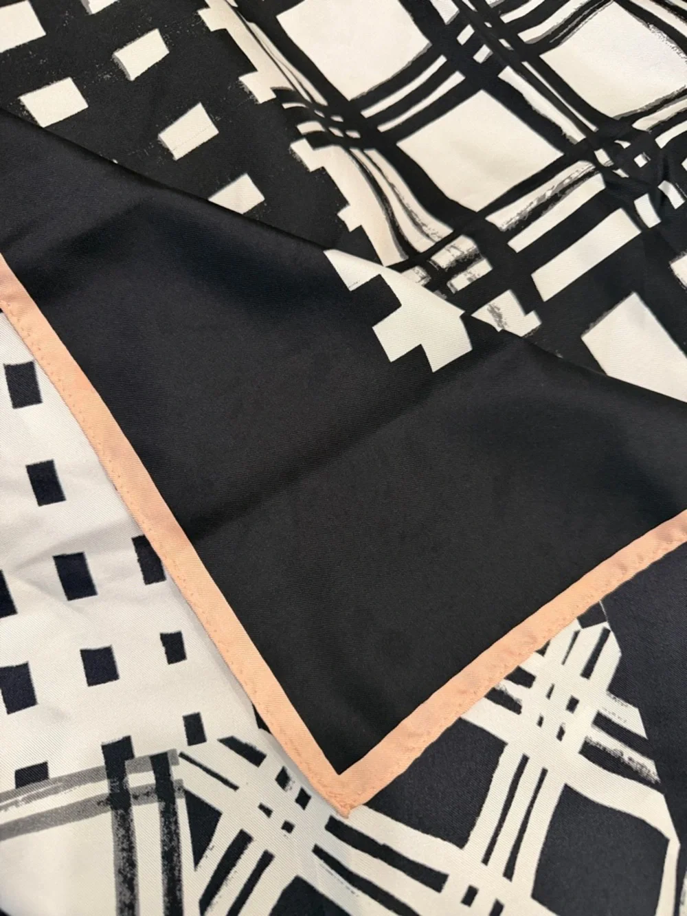 Coach Black and White Graphic scarf